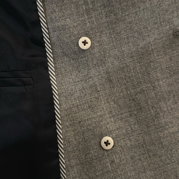 J. Crew (NWT) Collection relaxed double-breasted blazer in wool gray size 0 - Picture 11 of 12